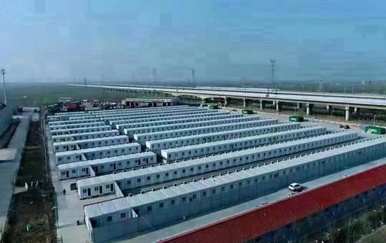 2020年1月20日為武漢雷神山方艙醫院提供集裝箱